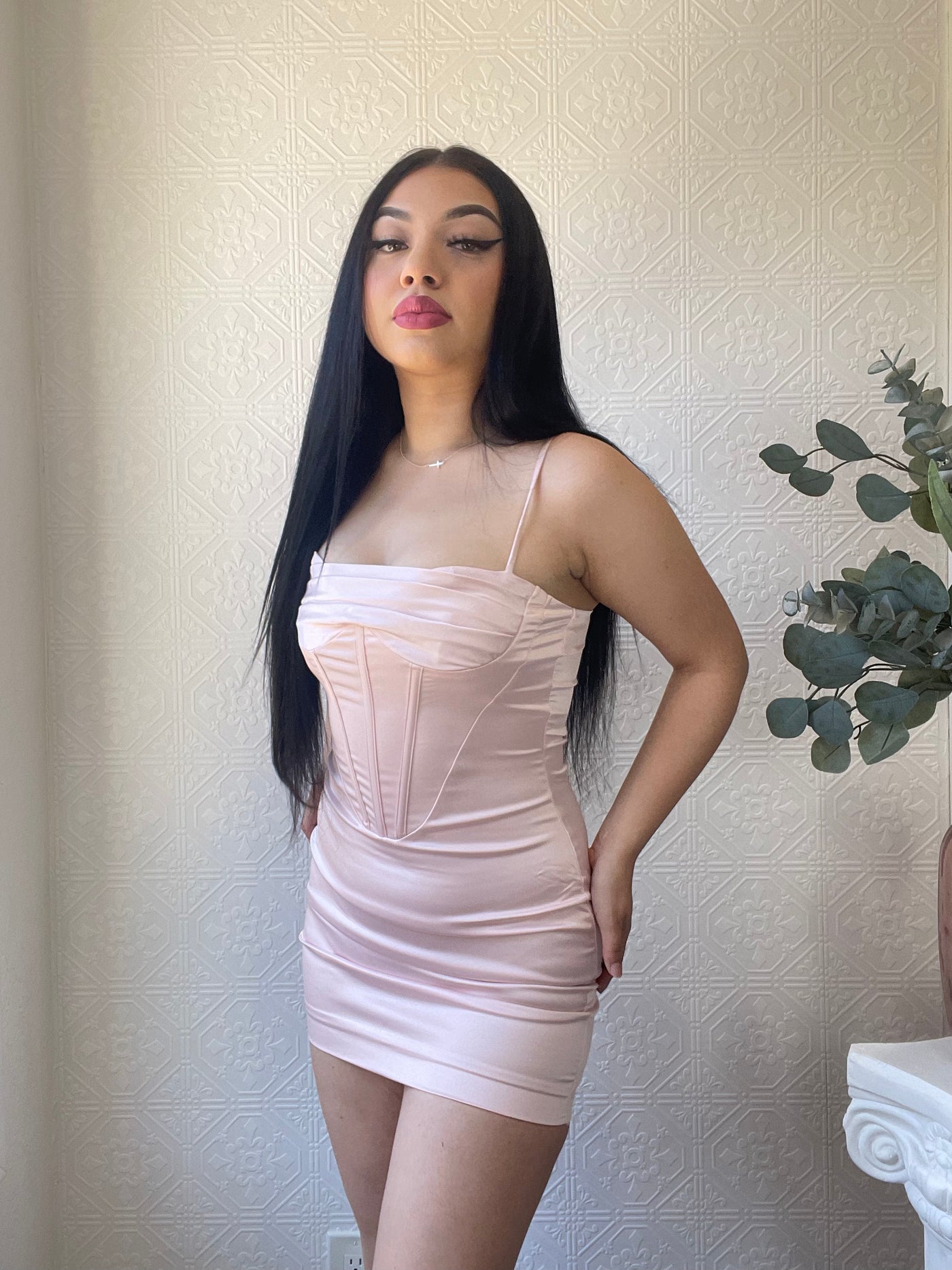 Jules Mini Dress - Pink