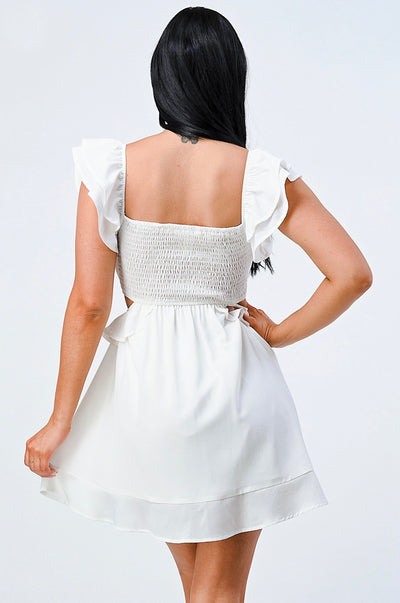 Enchanting Mini Dress - Off White