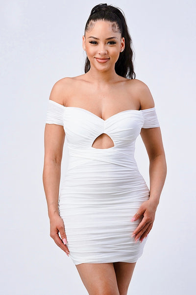 Dolled up for you Mini Dress - White