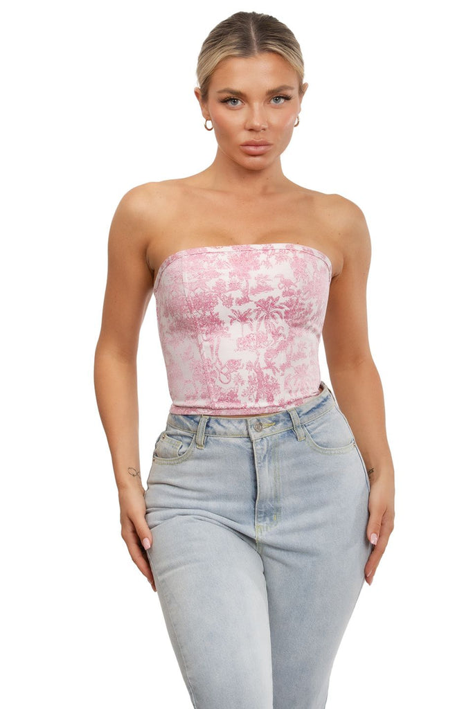 👗The Only Pink Bardot Bustier Cute Corset Top You'll Ever Need – Mari  Bella Boutique