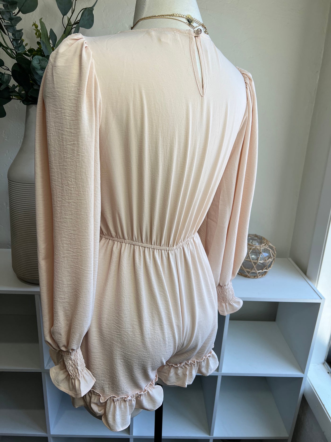 Summer Holiday Mini Romper - Blush