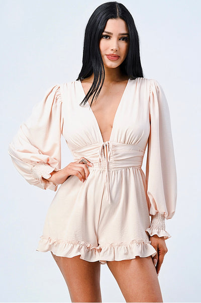 Summer Holiday Mini Romper - Blush