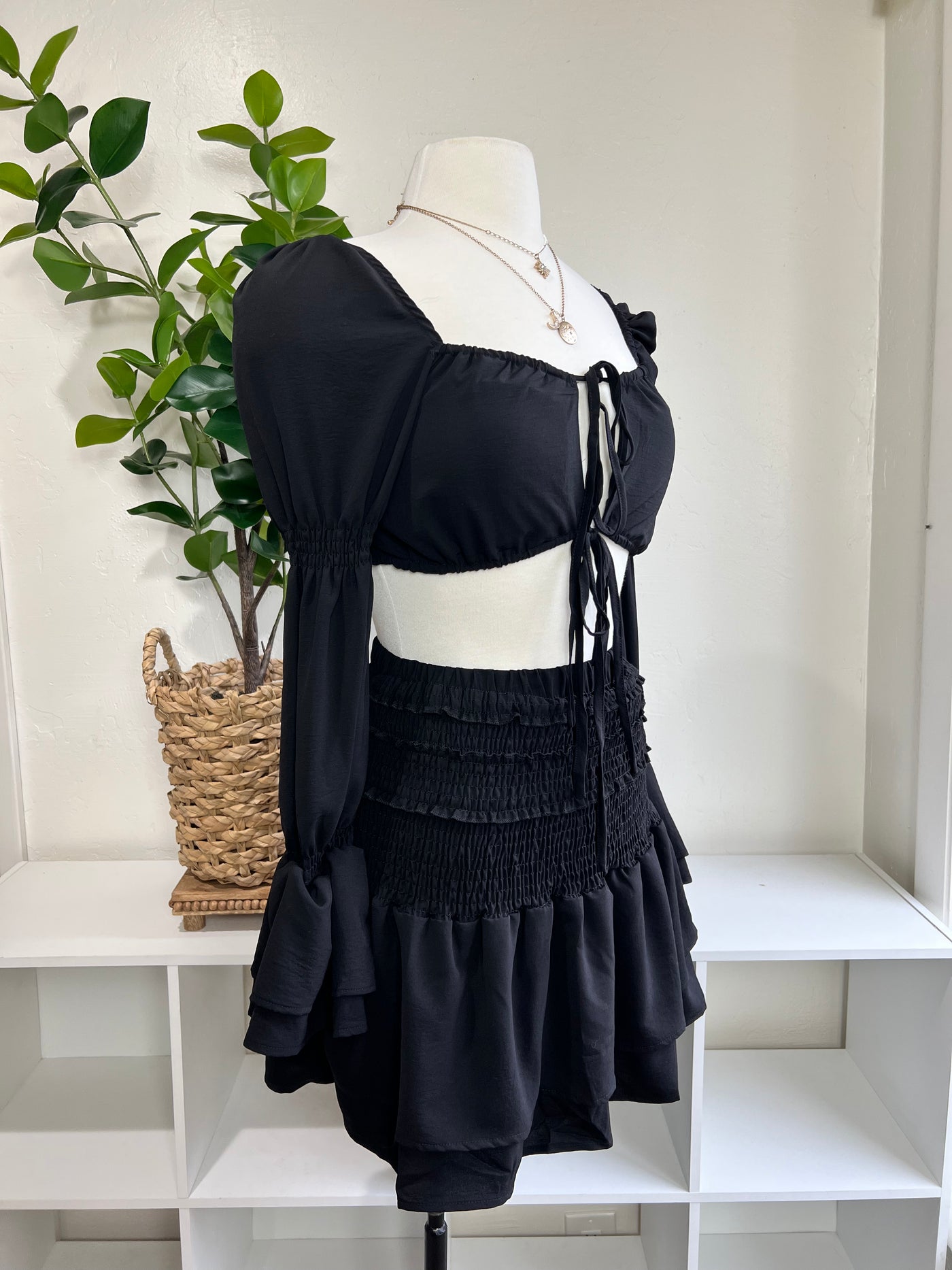 Kaylee Skirt Set - Black