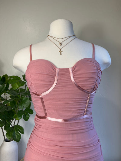 Tiffany Midi Dress - Mauve