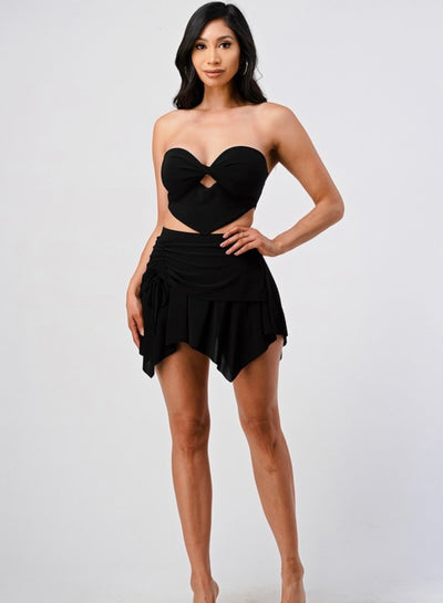 Desi Skirt Set - Black