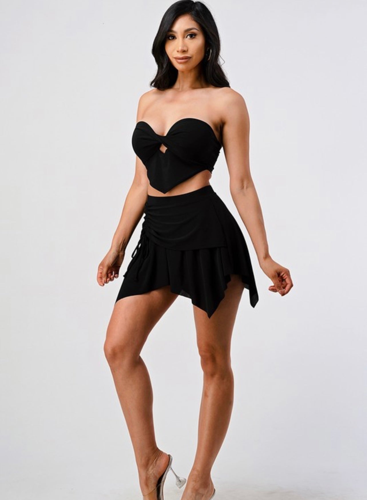 Desi Skirt Set - Black