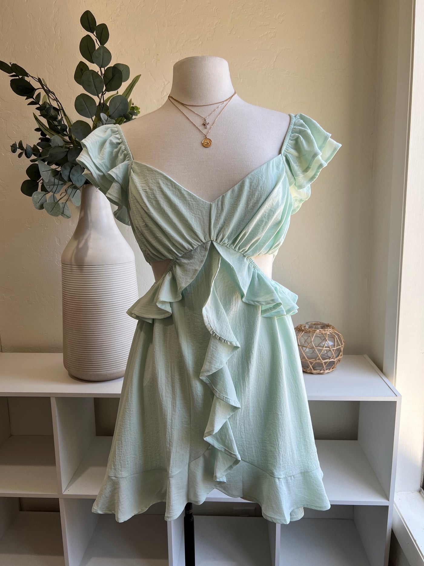 Enchanting Mini Dress - Mint
