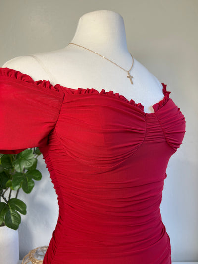 City Views Mini Dress - Red