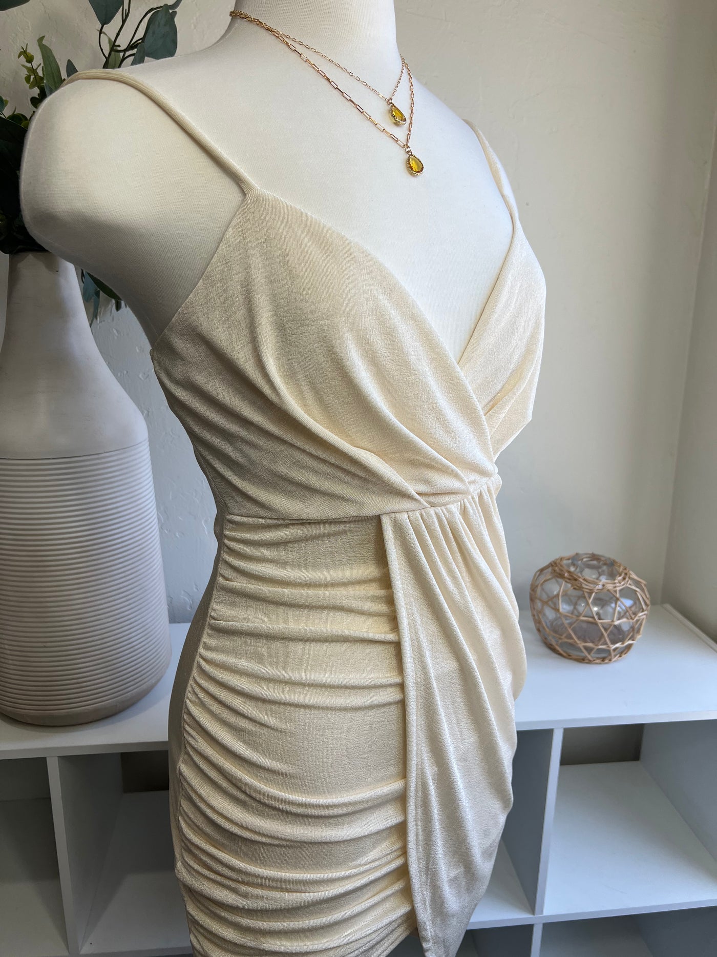 Bella Mini Dress - Cream