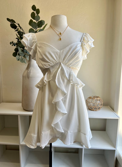 Enchanting Mini Dress - Off White